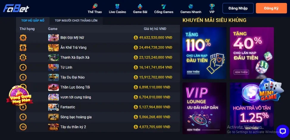 Chương trình hoàn trả thể thao MM88B
